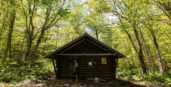 Beaver Meadow Trail cabin structure.