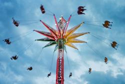 Swing ride at the fairgrounds