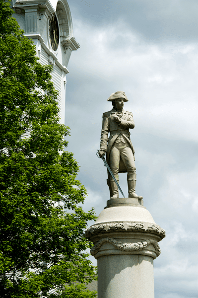 A statue in Manchester, Vermont.