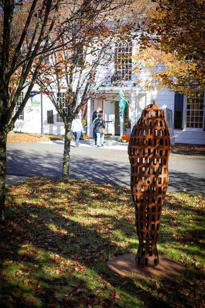 A sculpture outside SVAC.