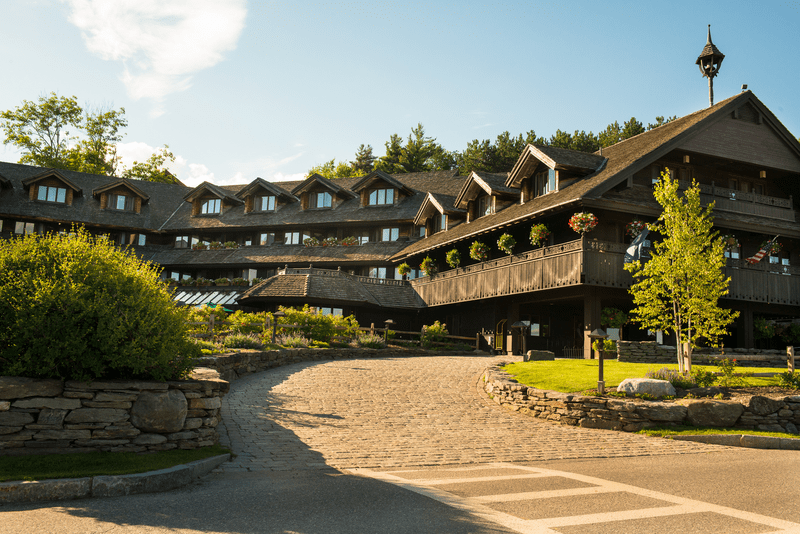 A late afternoon capture of the famous Trapp Family Lodge.