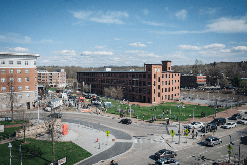 Winooski, Vermont Champlain Mill exterior.