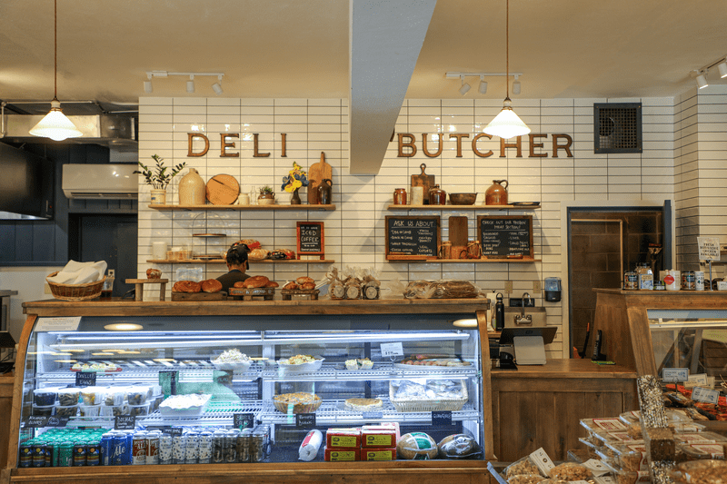 Interior of the Deli Butcher.