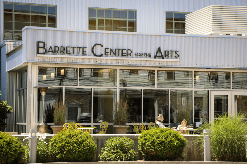 The façade of Barrette Center for the Arts.