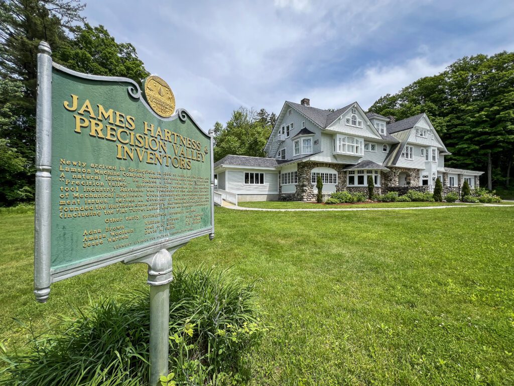 Historic Marker for James Hartness & Precision Valley Inventors.