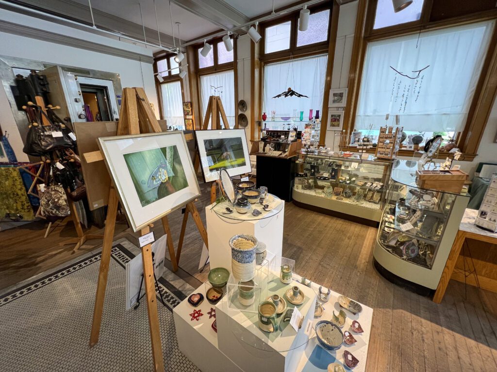 Interior of the Vermont State Crafts Center.