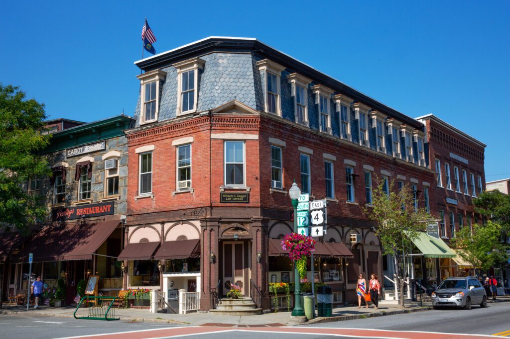 The Cabot Block in Woodstock, Vermont.