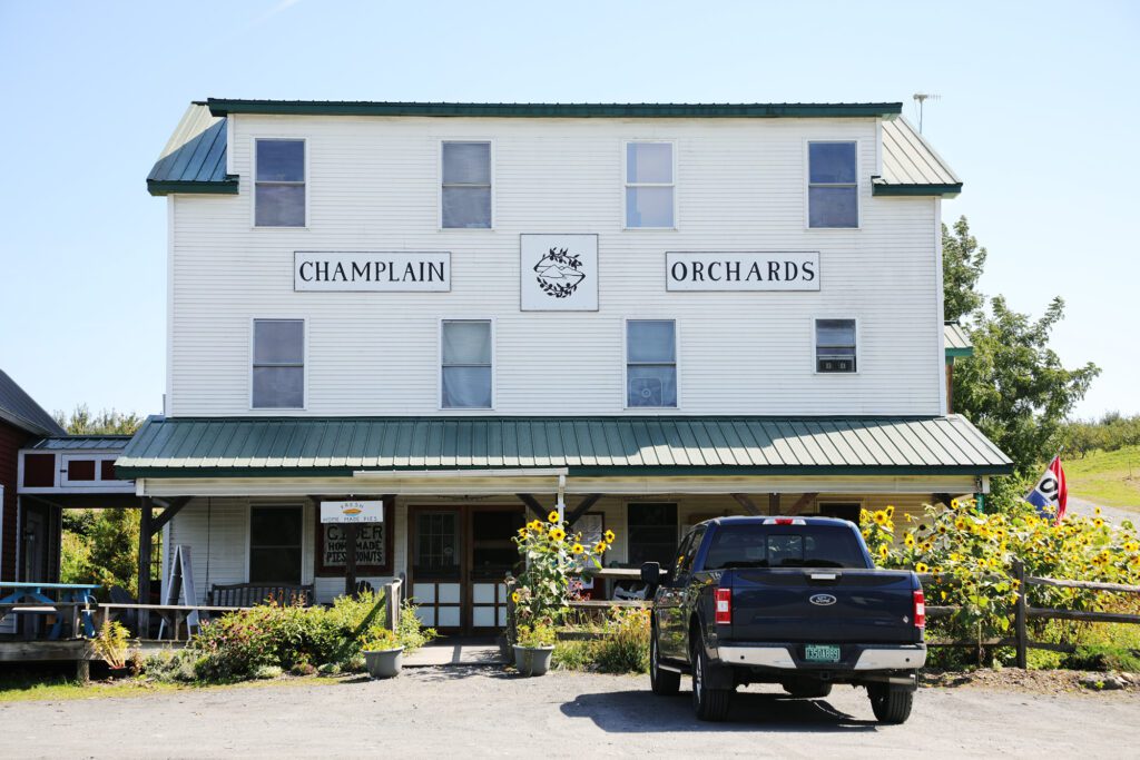 Exterior of Champlain Orchards