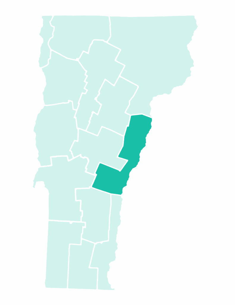 The Upper Connecticut River Valley Map highlight.