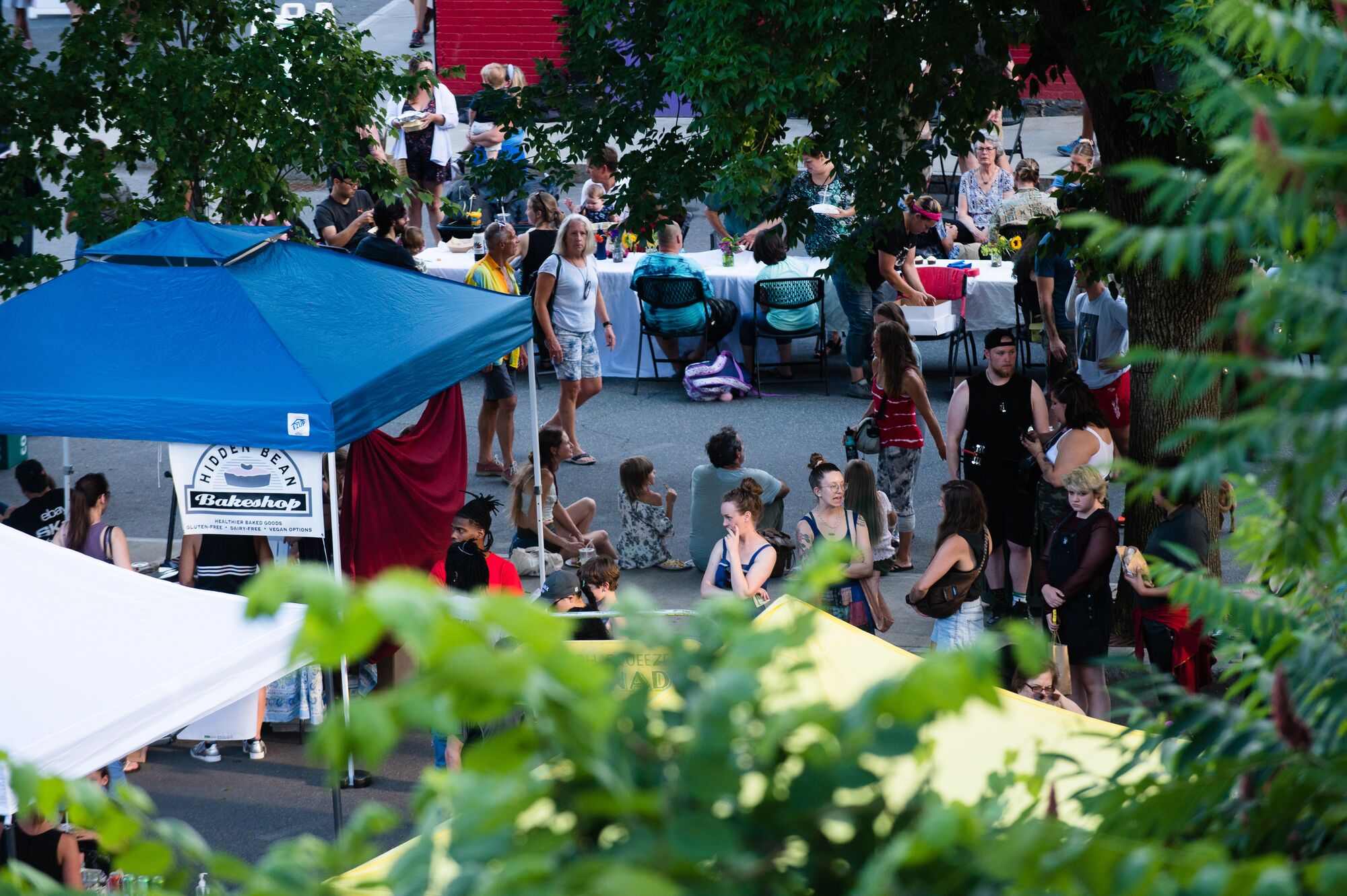 A farmer's market in Vermont.