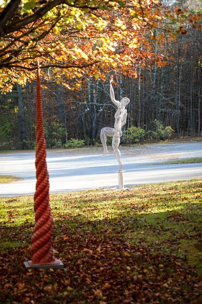 An outdoor sculpture in Vermont.