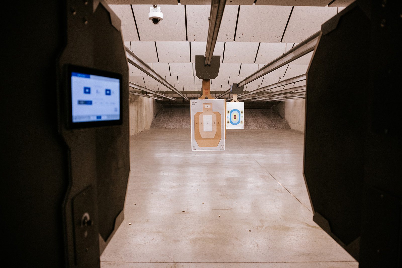 A target in a shooting range in Vermont.