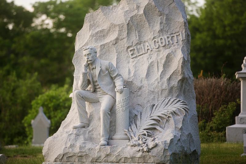 A monument in Hope Cemetery, Barre, Vermont.