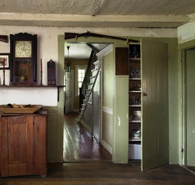 Inside a historic house in Vermont.